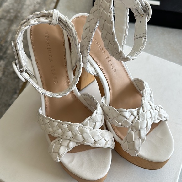 IMMACULATE Veronica Beard Gael Platform Sandals Sz 6.5 - Picture 6 of 8
